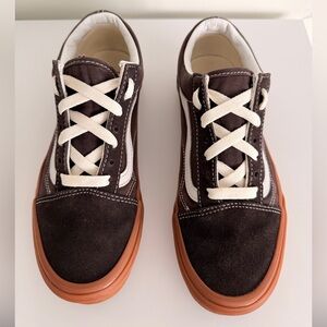 Vans Old Skool Brown and Cream Sneakers